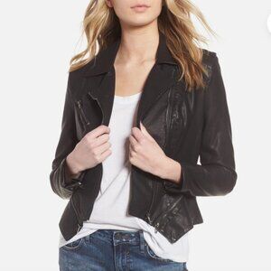 Blank NYC Speed Demon Approved Faux Leather Biker Moto Jacket Asymmetrical sz M